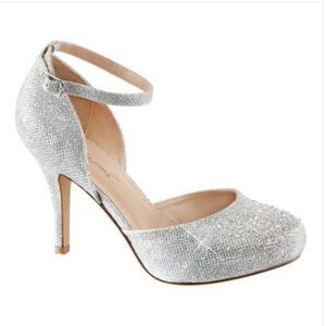 Silver crystal sparkle shoes